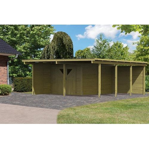 Carport doppelt Eco 2 B integr.Abstellraum 1xSW und RW