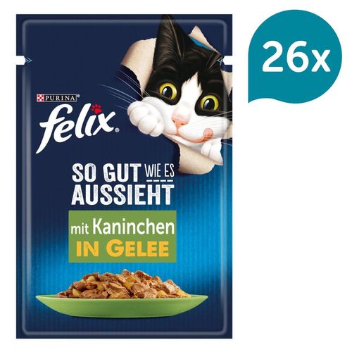 FELIX So gut wie es aussieht in Gelee mit Kaninchen 26x85g