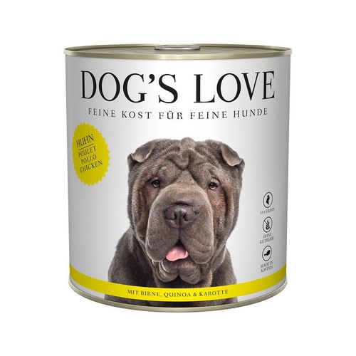 Dog's Love Classic Huhn mit Birne, Quinoa und Karotte 12x800g