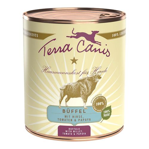 Terra Canis CLASSIC – Büffel mit Hirse, Tomate & Papaya 12x800g