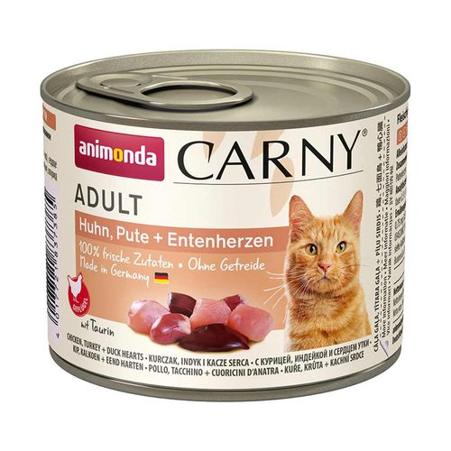 animonda Carny Adt Huhn, Pute und Entenherz 24x200g