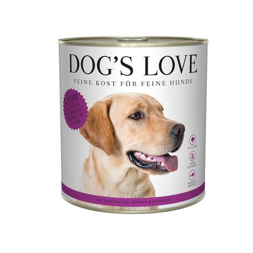 Dog's Love Classic Lamm mit Kartoffel, Kürbis und Marille 12x800g