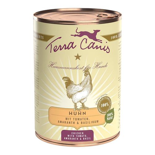 Terra Canis CLASSIC – Huhn mit Tomate, Amaranth und Basilikum 6x400g