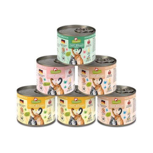 GranataPet Katze - Multipack 2 DeliCatessen Pur 12x200g