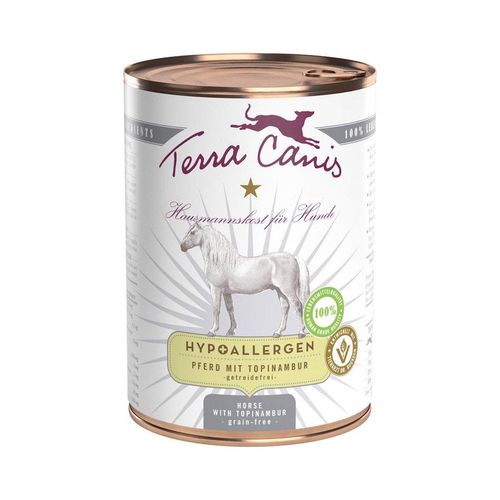 Terra Canis HYPOALLERGEN – Pferd mit Topinambur, getreidefrei 12x400g