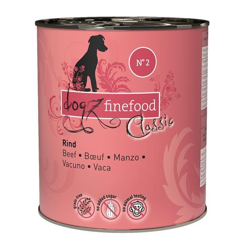 dogz finefood No. 02 Rind 6x800g