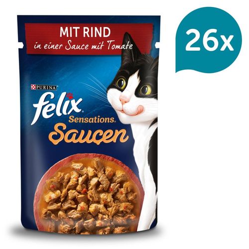 FELIX Sensations Saucen mit Rind & Tomate 26x85g