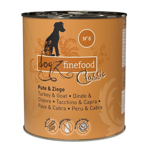 dogz finefood No. 08 Pute & Ziege 12x800g