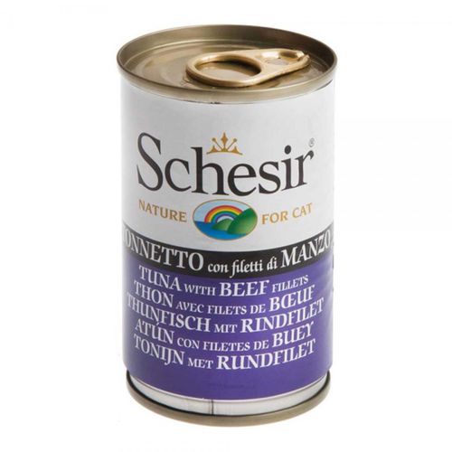 Schesir Cat Thunfisch mit Rinderfilet 24x140g