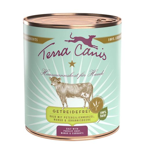 Terra Canis getreidefrei Kalb mit Petersilienwurzel, Mango & Johannisbeere 12x800g