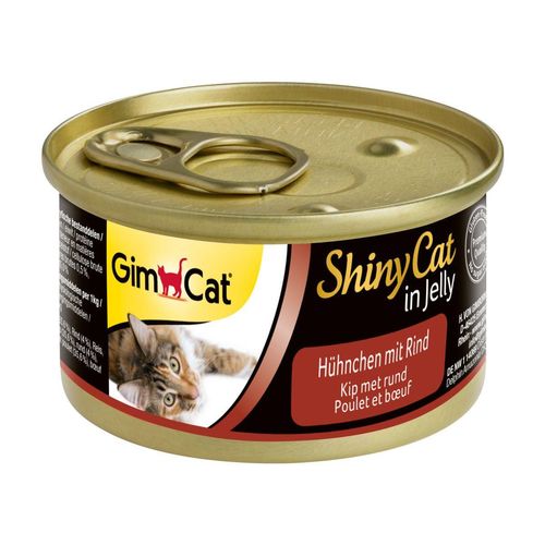 GimCat ShinyCat Hühnchen & Rind 24x70g