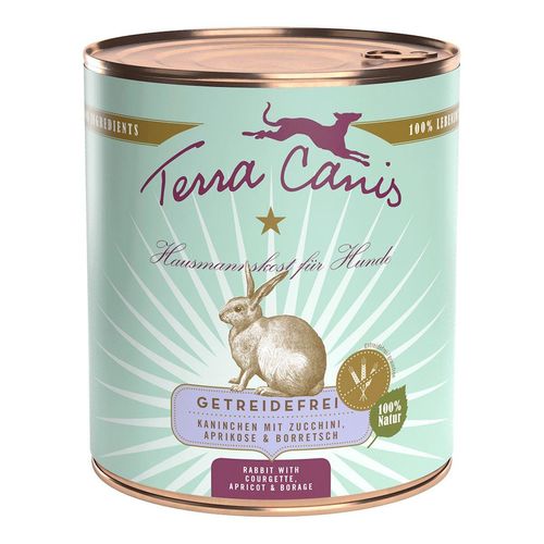 Terra Canis getreidefrei Kaninchen mit Zucchini, Aprikose und Borretsch 12x800g