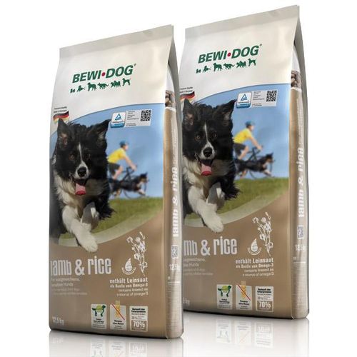 BEWI DOG lamb und rice Hundefutter 2x12,5kg