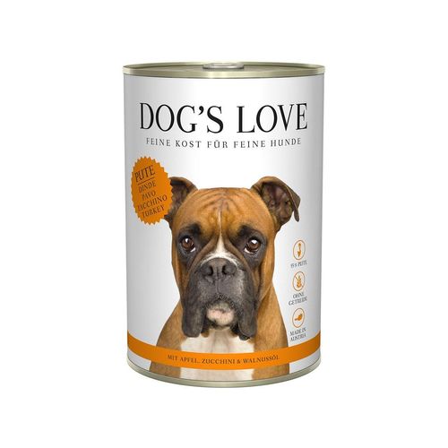 Dog's Love Classic Pute mit Apfel, Zucchini und Walnussöl 6x400g