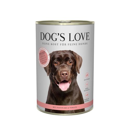 Dog's Love Hypoallergen Pferd mit Pastinaken und Tomaten 12x400g