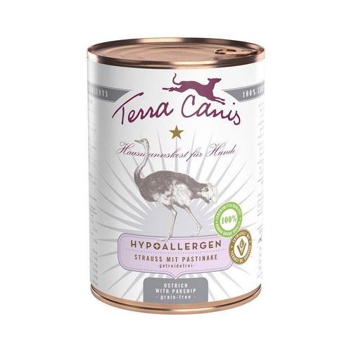 Terra Canis HYPOALLERGEN – Strauß mit Pastinake, getreidefrei 12x400g