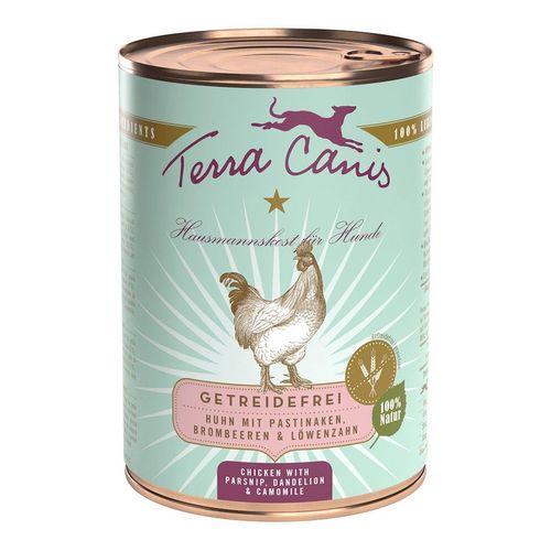 Terra Canis getreidefrei Huhn mit Pastinaken, Brombeeren und Löwenzahn 6x400g