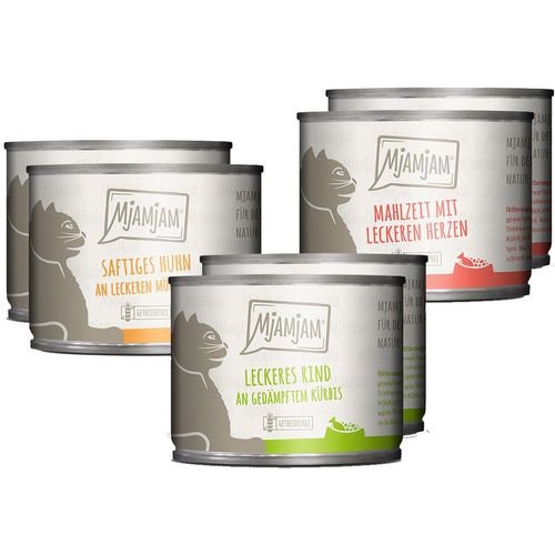 MjAMjAM Mixpaket I Huhn, Rind, Herzen 24x200g