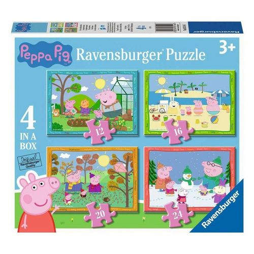 Peppa Pig Puzzle »4 in 1 Puzzle Box Peppa Wutz Peppa Pig Ravensburger Kinder Puzzle