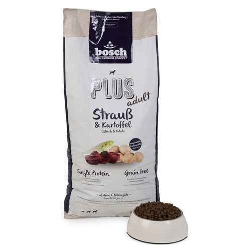 Bosch PLUS Hunde-Trockenfutter Strauß & Kartoffel 12,5kg