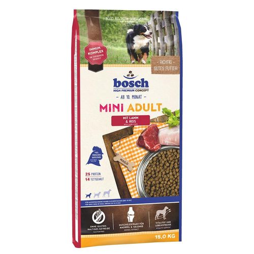 Bosch Hundefutter Mini Adult Lamm & Reis 15kg