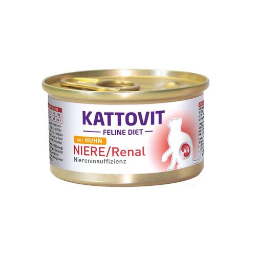 KATTOVIT Feline Diet Niere/Renal Huhn 24x85g