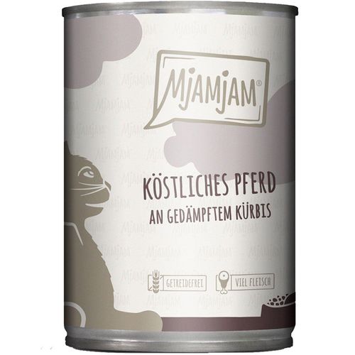 MjAMjAM köstliches Pferd an gedämpftem Kürbis 6x400g