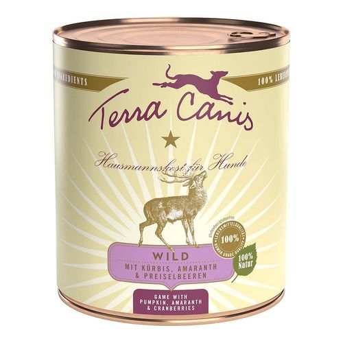 Terra Canis CLASSIC – Wild mit Kürbis, Amaranth und Preiselbeere 12x800g