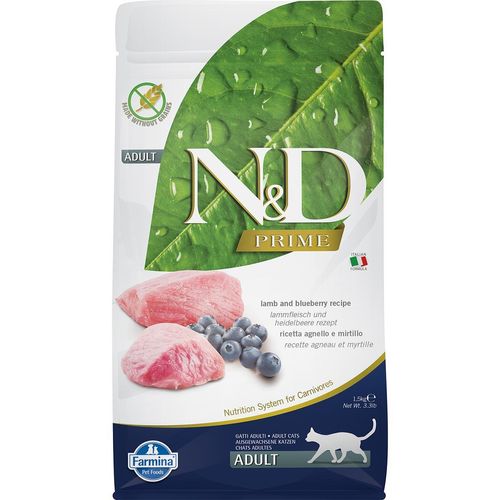 N&D Katzenfutter Lamm&Heidelbeeren Adult getreidefrei 1,5kg