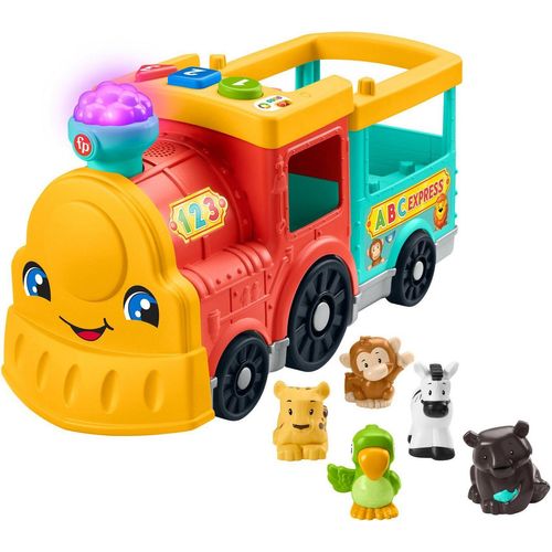 Fisher-Price® Spielzeug-Eisenbahn Little People, ABC Zug, inkl. 5 Tierfreunde Figuren, mit Licht und Sound, bunt