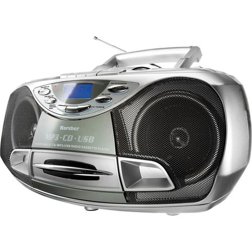 Karcher RR 510 Boombox (FM-Tuner), silberfarben