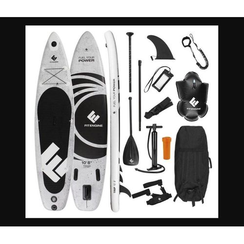FitEngine Inflatable SUP-Board inkl komplett Zubehör Stand Up Paddle Board 325cm