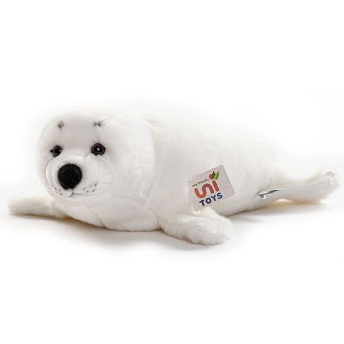 Uni-Toys Kuscheltier Seehund weiß
