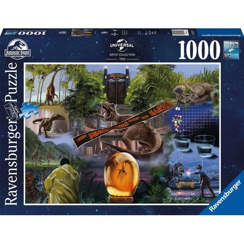 Ravensburger Puzzle Jurassic Park, 1000 Puzzleteile, Made in Germany, FSC® - schützt Wald - weltweit, bunt