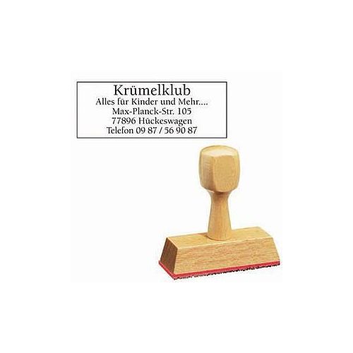 Textstempel, individualisierbar ohne Logo