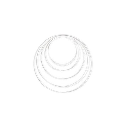 Rayher Metallringe-Set beschichtet weiß Ø je 2 Stück, 10,0/12,0/15,0/18,0/20,0 cm 10 St.