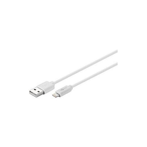 goobay USB 2.0 A/Lightning Kabel 2,0 m weiß, 1 St.