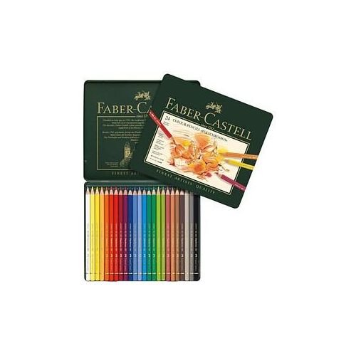 FABER-CASTELL POLYCHROMOS Buntstifte farbsortiert, 24 St.