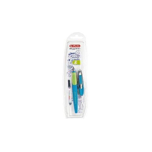 herlitz my.pen Patronenfüller blau/gelb L (Linkshänderfeder)