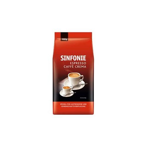 JACOBS SINFONIE ESPRESSO CAFFÈ CREMA Kaffeebohnen Arabica- und Robustabohnen kräftig 1,0 kg