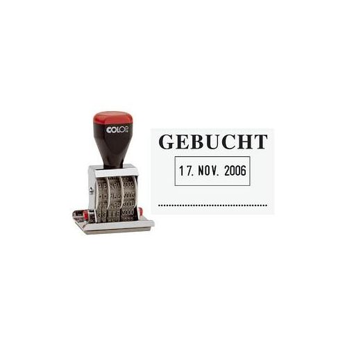 COLOP Datumstempel mit Text "Gebucht" 04060/L3