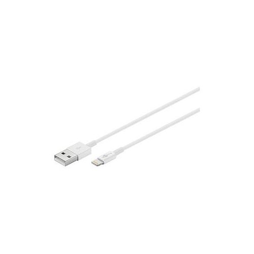 goobay USB 2.0 A/Lightning Kabel 1,0 m weiß, 1 St.