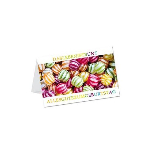 LUMA Geburtstagskarte Bonbons DIN B6