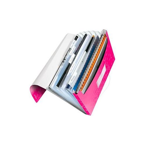 LEITZ Fächermappe WOW 4589 6 Fächer pink