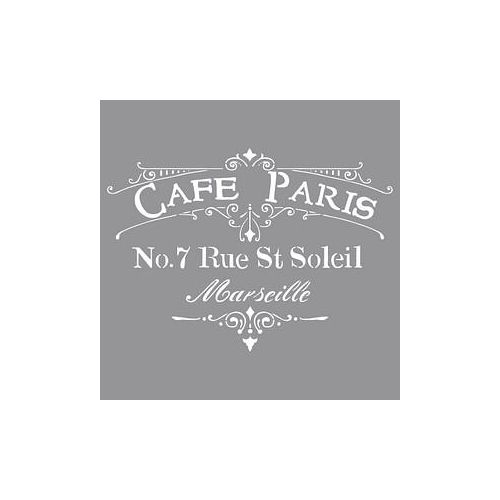 Rayher Dekor-Schablone Café Paris grau