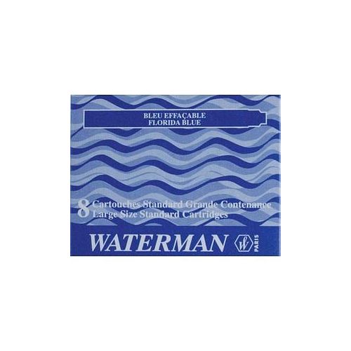 WATERMAN S0713021 Tintenpatronen für Füller blau 8 St.