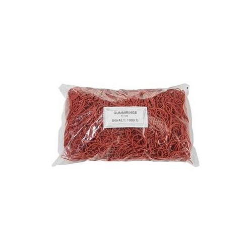 WBV Gummiringe rot, Ø 4,0 cm, 1000,0 g