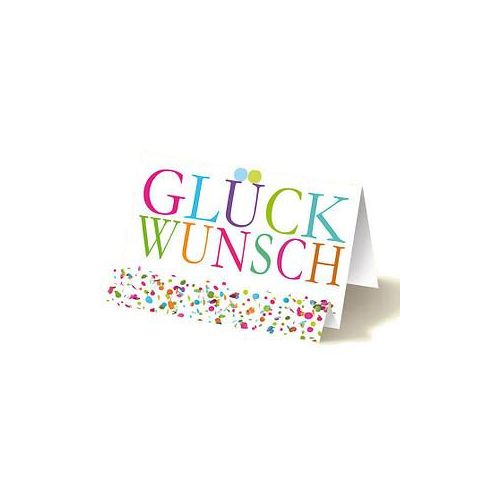 LUMA Glückwunschkarte Konfetti DIN B6