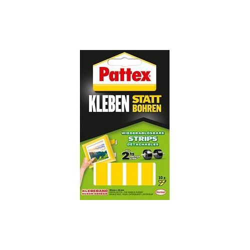 Pattex Klebestreifen für max. 2,0 kg 2,0 x 4,0 cm, 10 St.