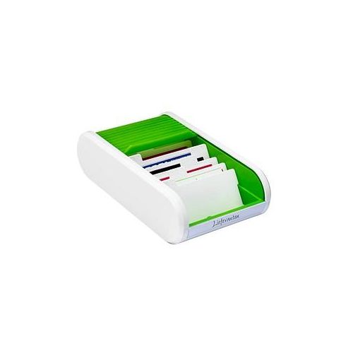 helit Visitenkartenbox weiß/apfelgrün